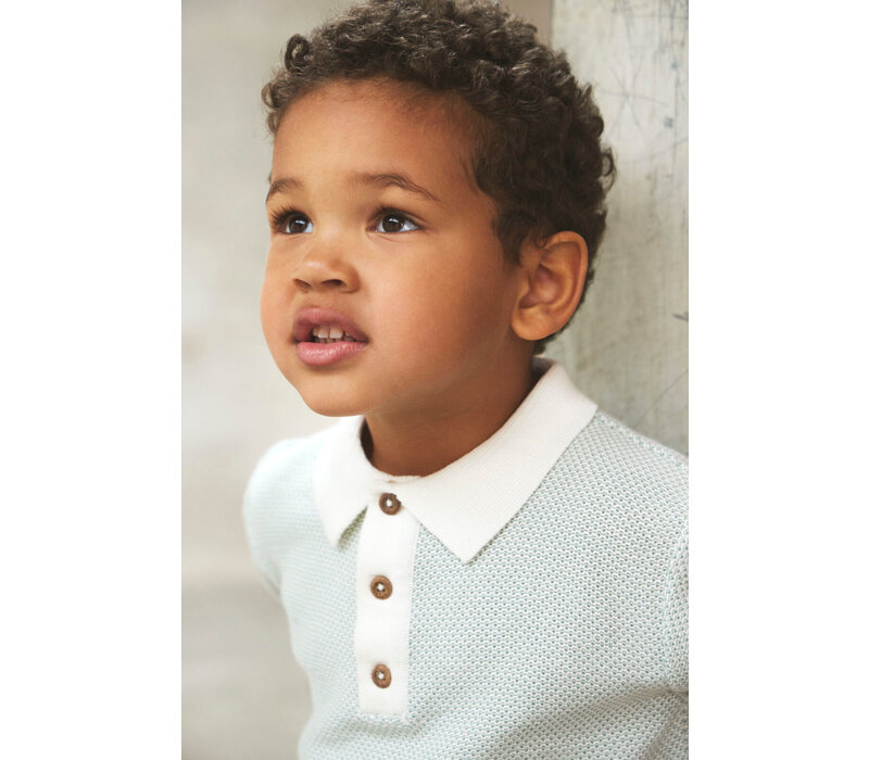 Enfant Knit Polo Jadeite