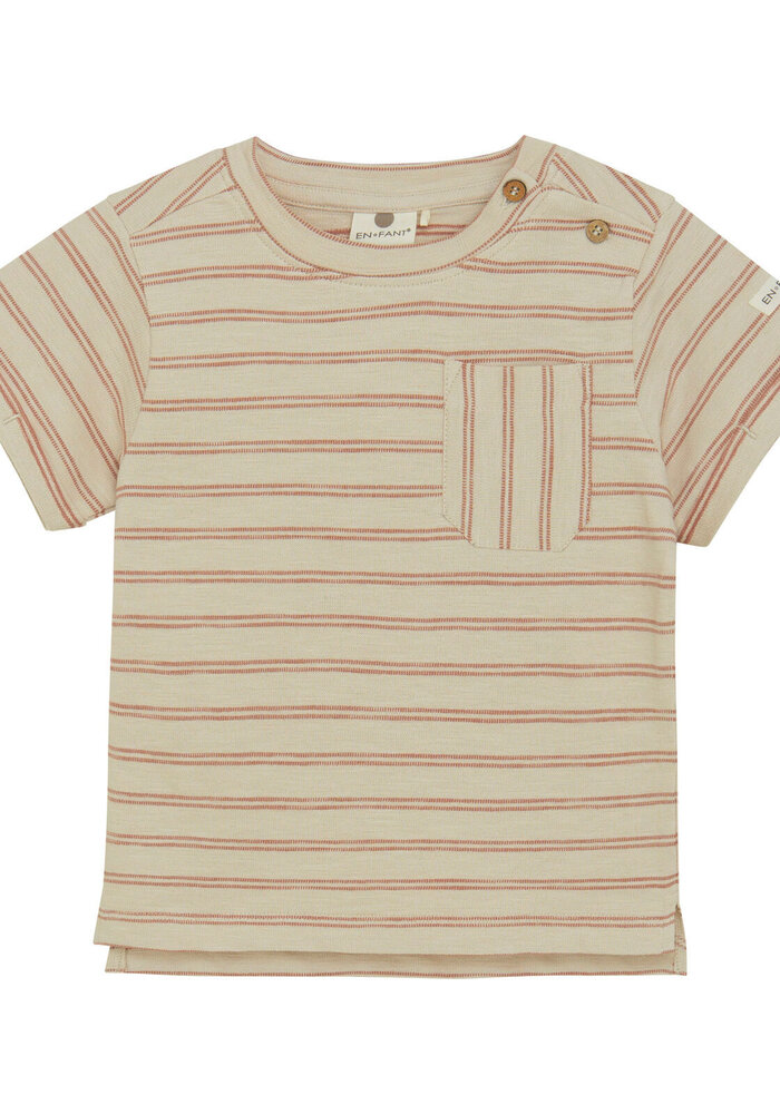 Enfant T-shirt SS Stripes French Oak