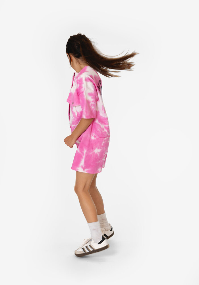 Salty Stitch Salty Playsuit tie dye - Pink