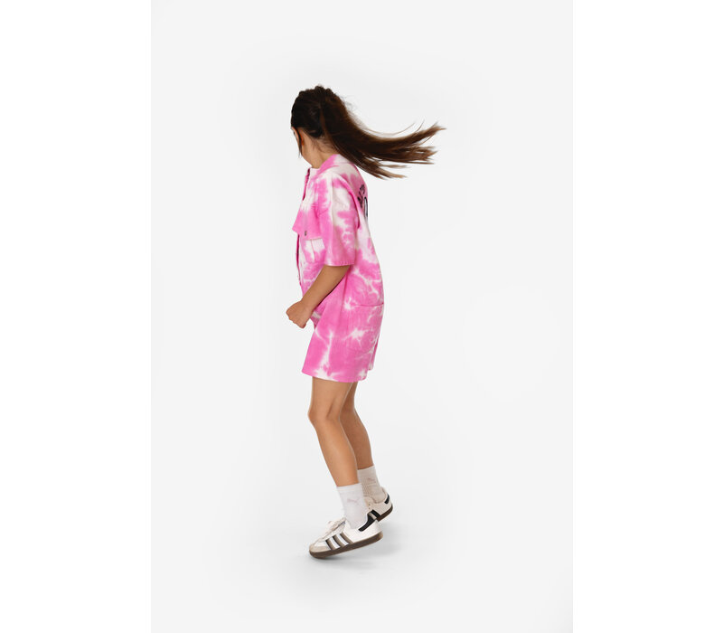 Salty Stitch Salty Playsuit tie dye - Pink