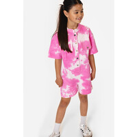 Salty Stitch Salty Playsuit tie dye - Pink