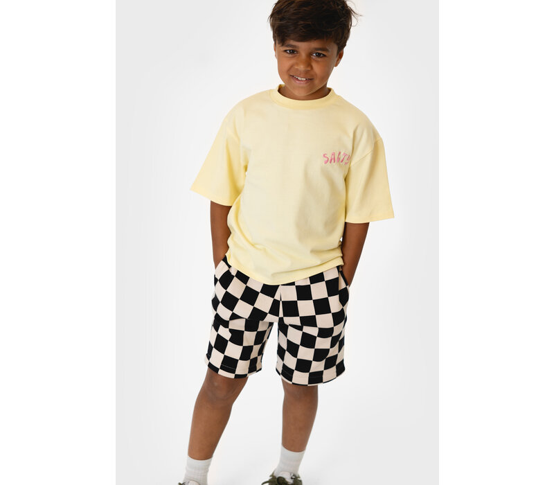 Salty Stitch Salty Smiley tee - Yellow
