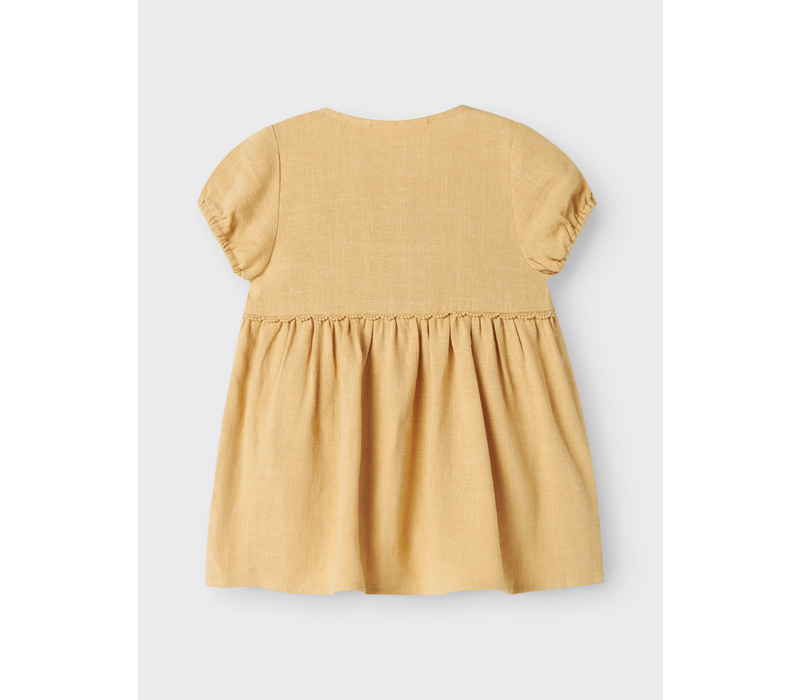 Lil 'Atelier Damla SS Loose Body Dress Taos Taupe