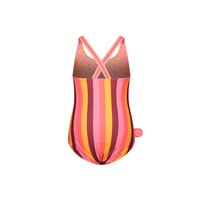 Reversible Just Beach girls swimsuit Multi stripe