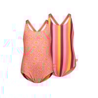 Reversible Just Beach girls swimsuit Multi stripe