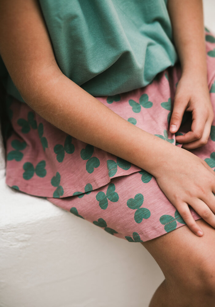 Petit Blush Shoulder Top Iceberg Green