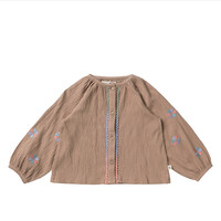 Your Wishes Stucco Wavy Flowy Blouse