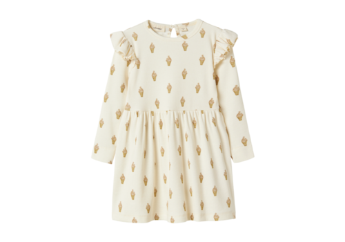 Lil' Atelier Lil'Atelier NMFGAVO ENK LS DRESS LIL ICE CREAM