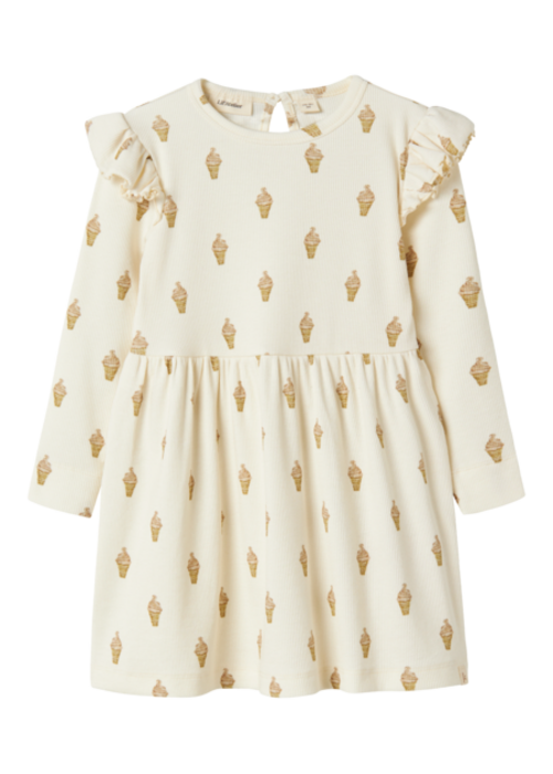 Lil' Atelier Lil'Atelier NMFGAVO ENK LS DRESS LIL ICE CREAM