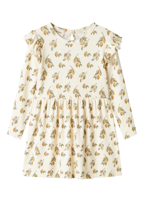 Lil' Atelier Lil'Atelier NMFGAVO ENK LS DRESS LIL LEMON