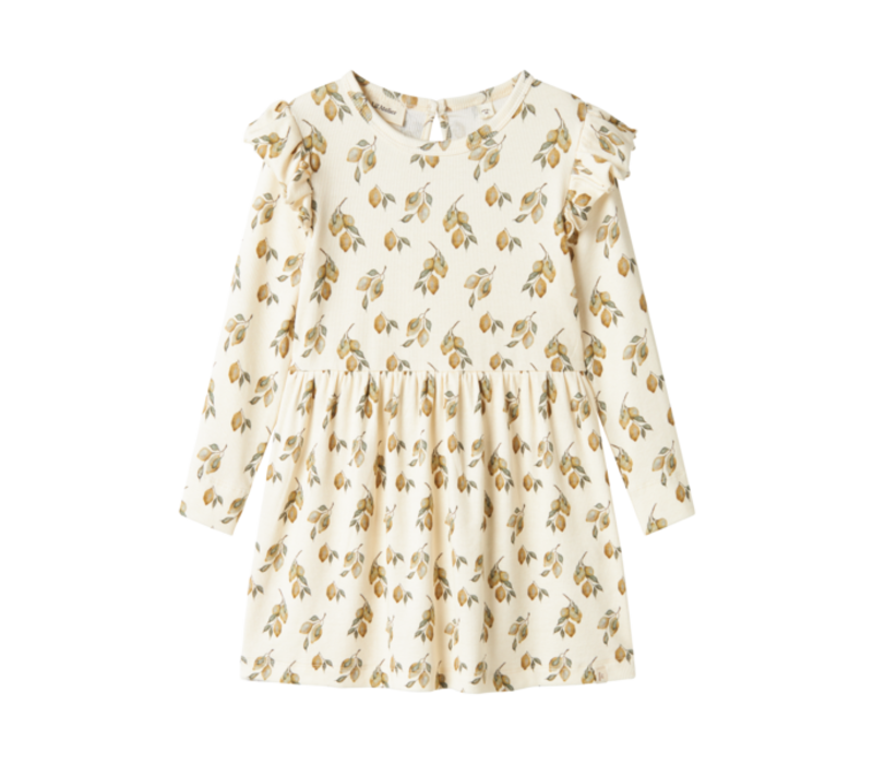 Lil'Atelier NMFGAVO ENK LS DRESS LIL LEMON