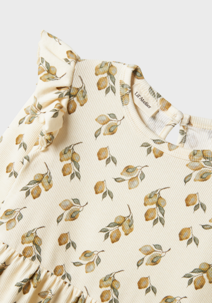 Lil'Atelier NMFGAVO ENK LS DRESS LIL LEMON