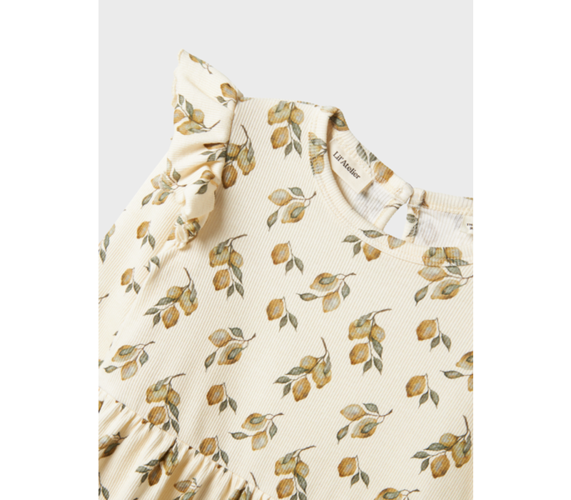 Lil'Atelier NMFGAVO ENK LS DRESS LIL LEMON