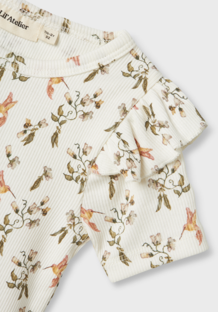 Lil' Atelier NMFLAVO EVO SS SLIM TOP LIL Coconut Milk