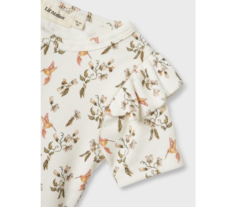 Lil' Atelier NMFLAVO EVO SS SLIM TOP LIL Coconut Milk
