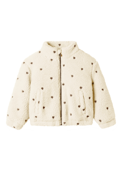 Name it Name it NMFNALO SHERPA LOOSE JACKET LIL Turtledove