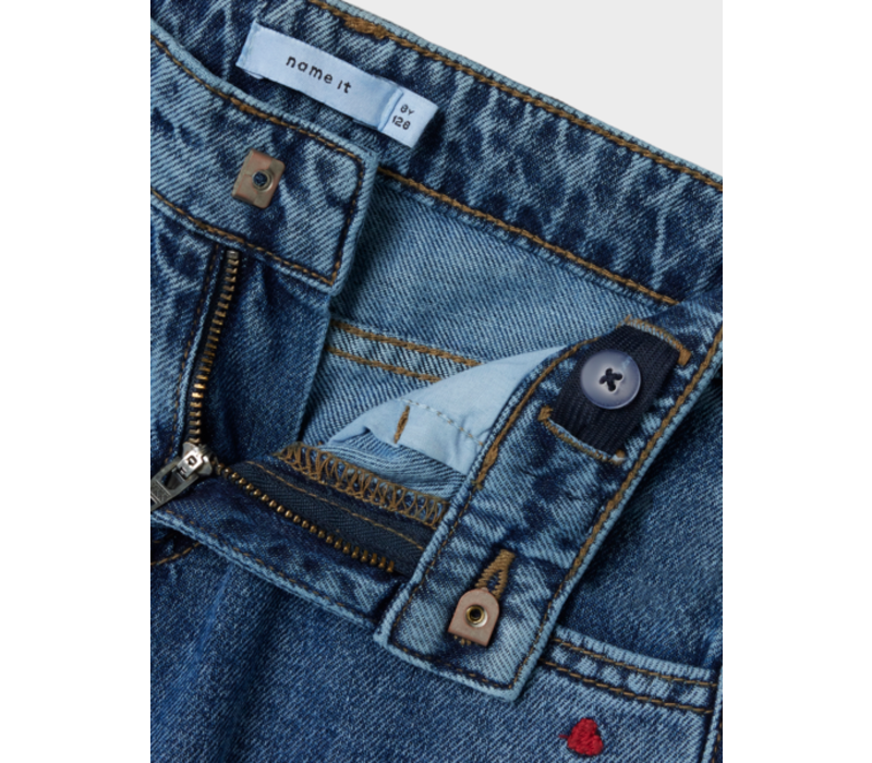 Name it NKFBELLA WIDE JEANS 6762-BE D Medium Blue Denim