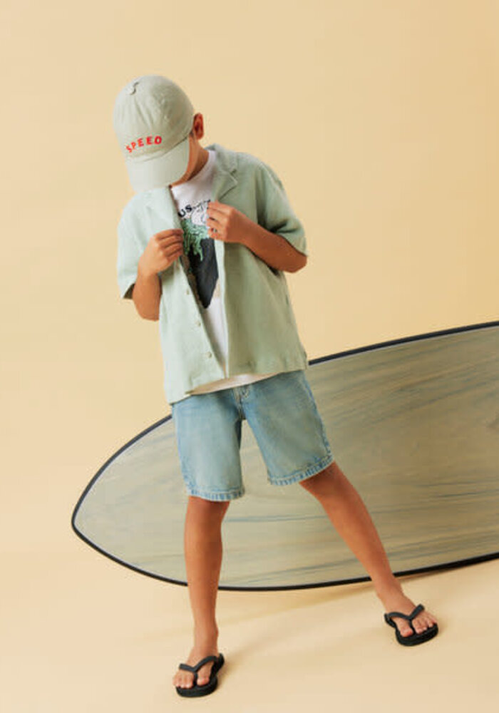 Name it NKMHIVAJ SS NREG SHIRT Aqua Gray