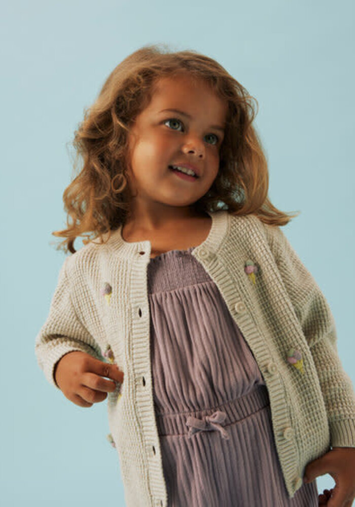 Name it NMFJOSIE LS KNIT CARD Peyote Melange