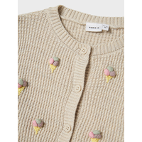 Name it NMFJOSIE LS KNIT CARD Peyote Melange