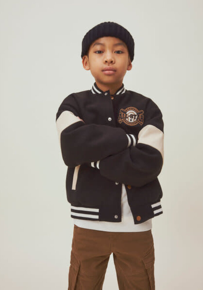 Name it NKMMIKADO VARSITY JACKET Black