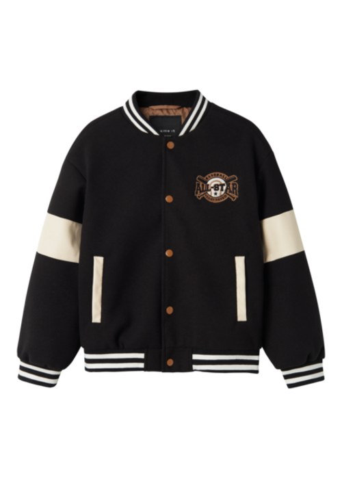 Name it Name it NKMMIKADO VARSITY JACKET Black