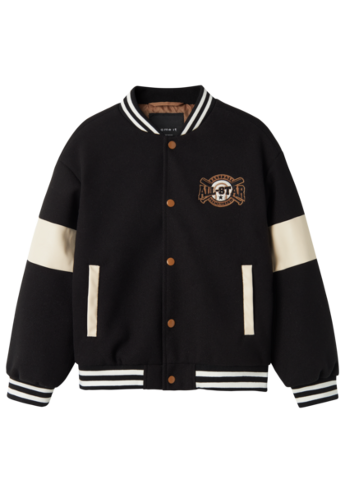 Name it NKMMIKADO VARSITY JACKET Black