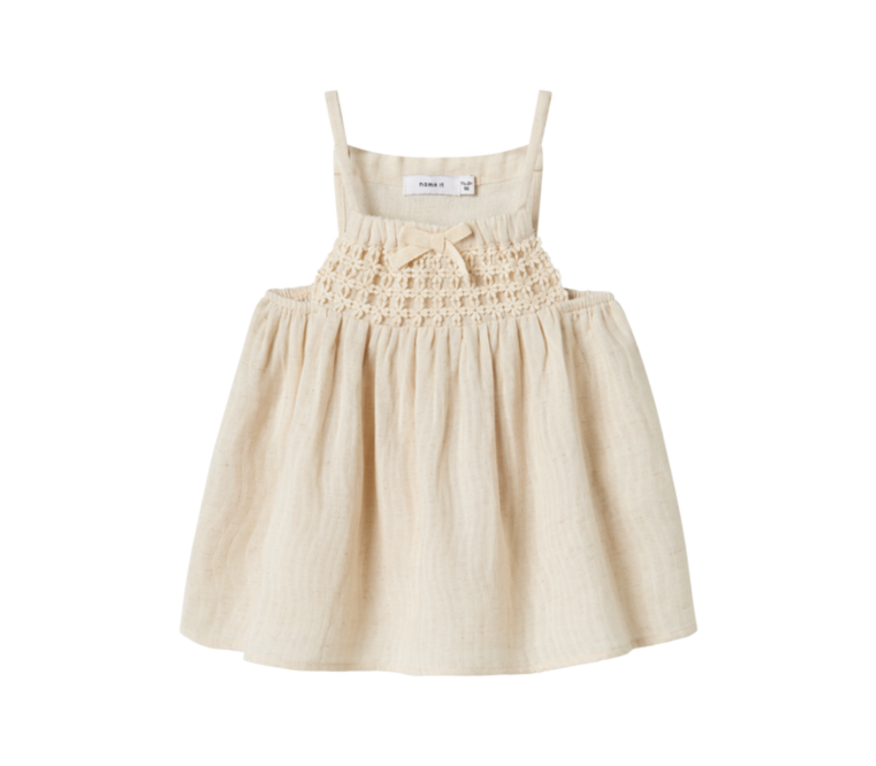 Name it NMFJATTI STRAP TOP Bleached Sand