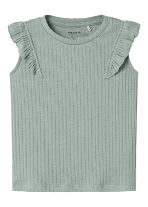 Name it Name it NMFJESSIA CAP TOP Aqua Gray