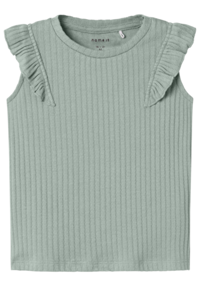 Name it NMFJESSIA CAP TOP Aqua Gray