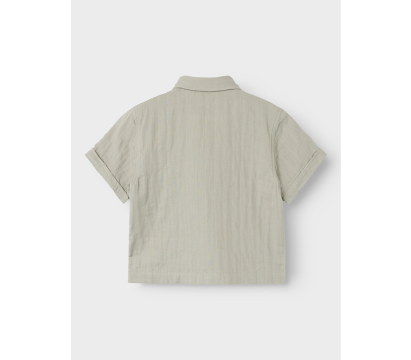 Lil' Atelier NMMFELIX SS LOOSE SHIRT LIL Forest Fog