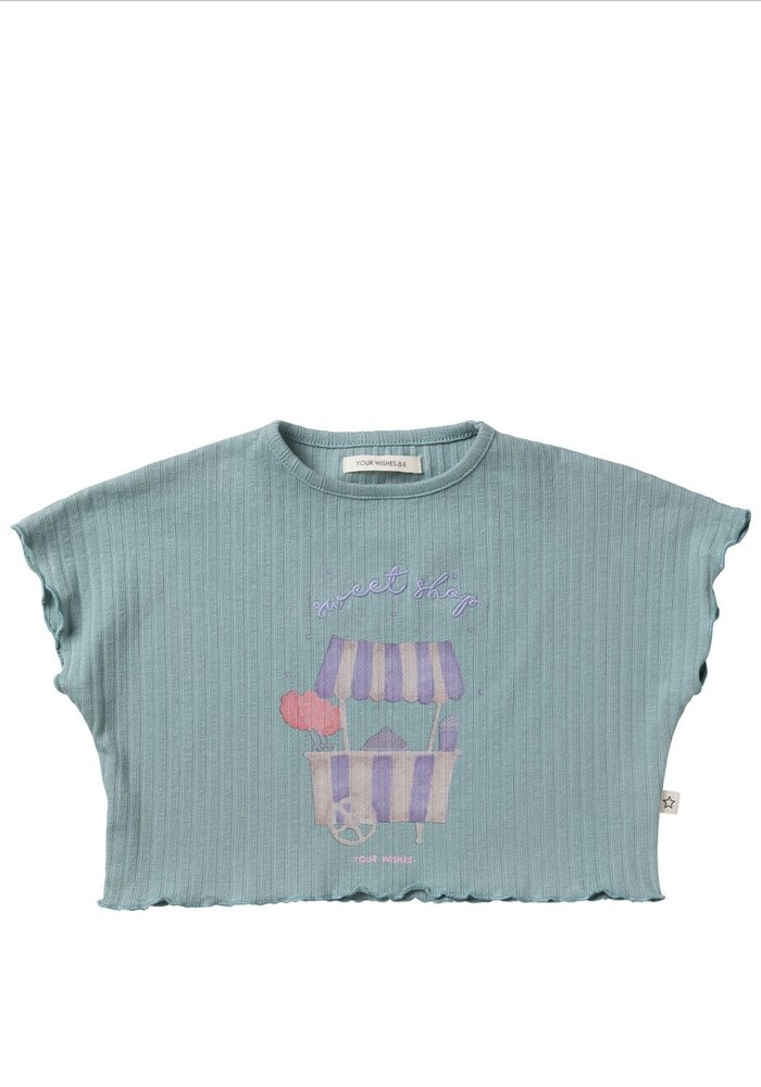 Your Wishes Mint Twin Rib Shortsleeve