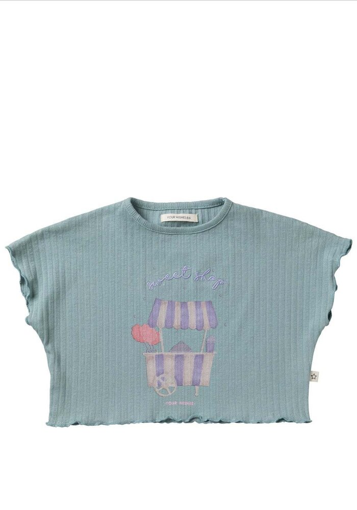 Your Wishes Mint Twin Rib Shortsleeve