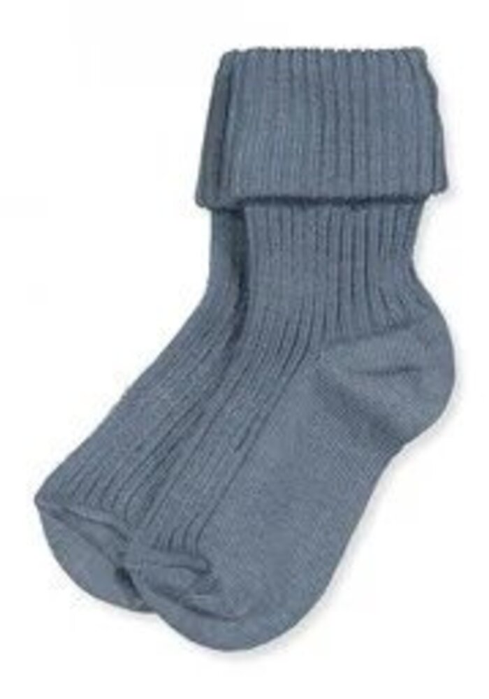 MP Denmark Baby Rib Socks Stone Blue
