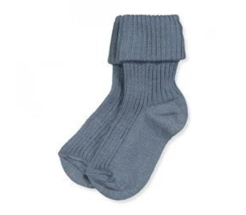 MP Denmark Baby Rib Socks Stone Blue