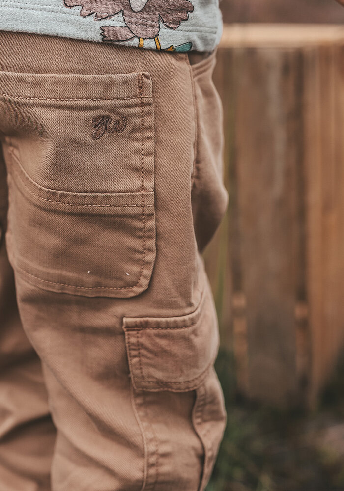 Your Wishes Chai Stretch Twill Cargo Pants