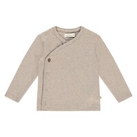 A TINY STORY NOOS baby t-shirt long sleeve outmeal melange