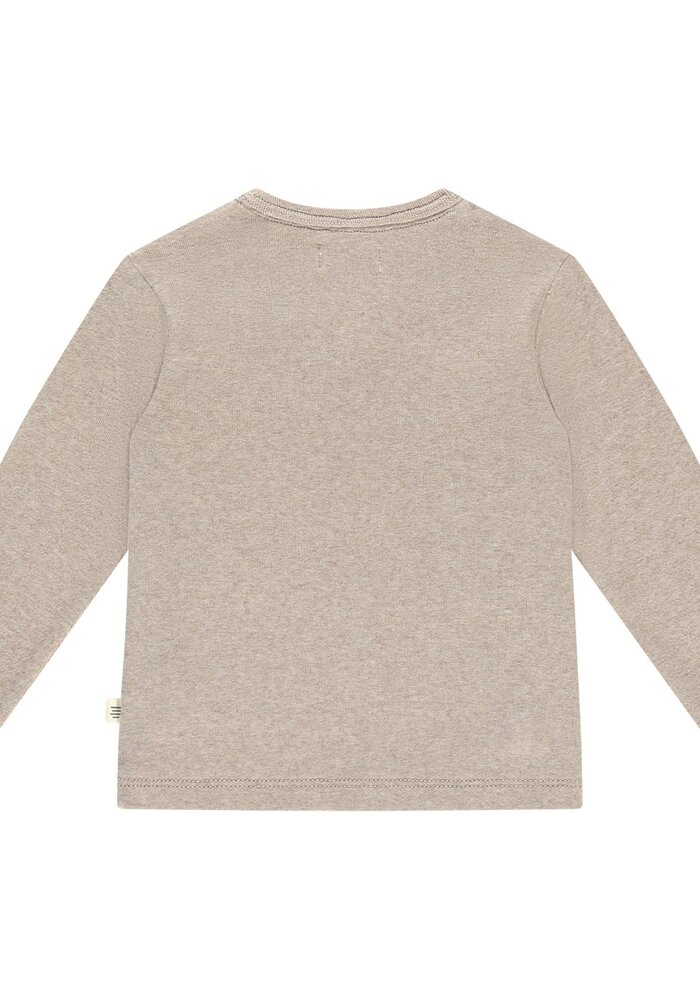 A TINY STORY NOOS baby t-shirt long sleeve outmeal melange