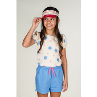 Moodstreet ALICE raglan AOP summer top Warm White