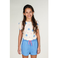 Moodstreet ALICE raglan AOP summer top Warm White