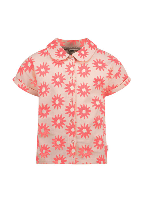Moodstreet Moodstreet ANGIE sunny flower AOP top Blush Pink