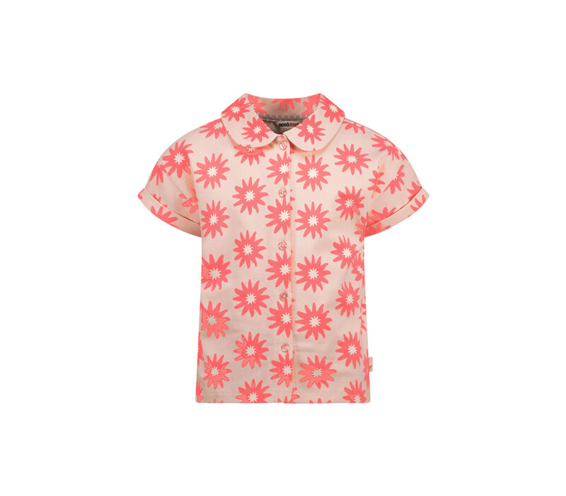 Moodstreet ANGIE sunny flower AOP top Blush Pink