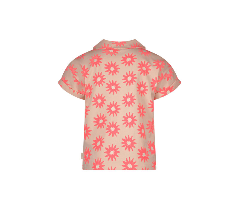 Moodstreet ANGIE sunny flower AOP top Blush Pink