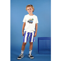 Moodstreet BILLIE striped sweatshorts Ultra Blue