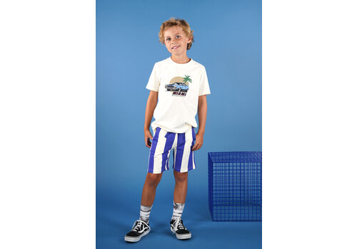 Moodstreet Moodstreet BILLIE striped sweatshorts Ultra Blue Moodstreet Moodstreet BILLIE striped sweatshorts Ultra Blue