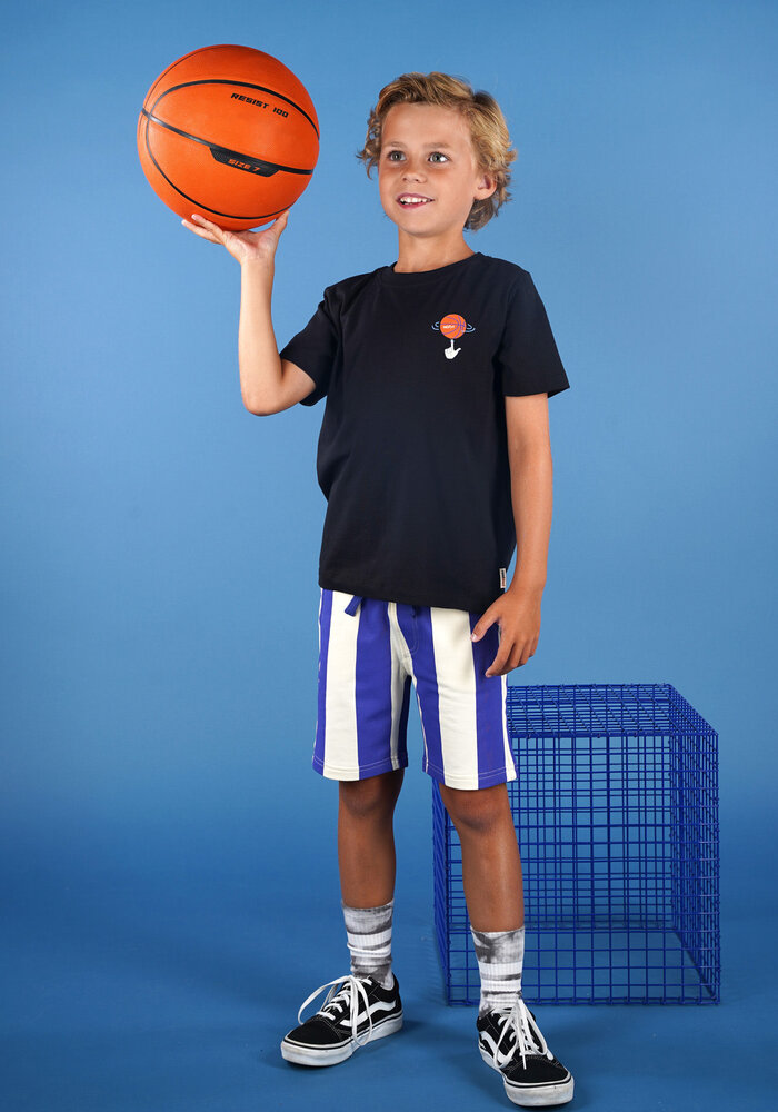 Moodstreet BILLIE striped sweatshorts Ultra Blue