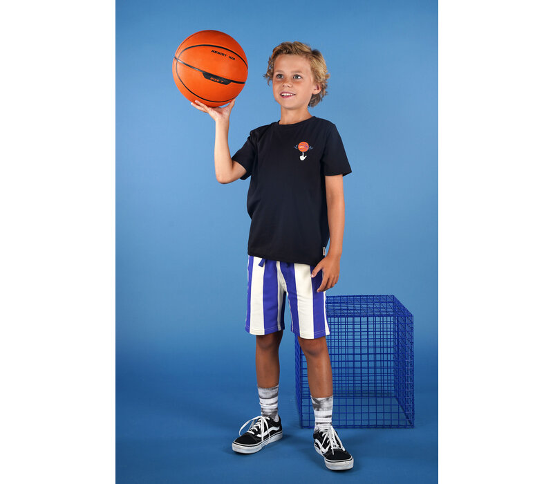 Moodstreet BILLIE striped sweatshorts Ultra Blue