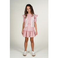 Moodstreet ROSIE structured knit skirt Blush Pink