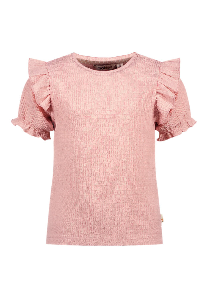 Moodstreet SIENNA structured knit top Blush Pink