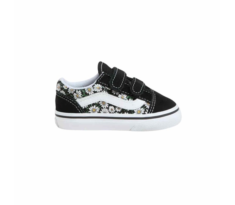 Vans Old Skool V Daisies BLACK/WHITE